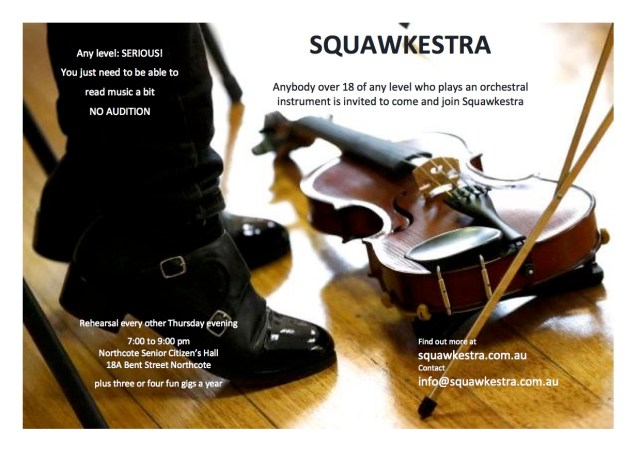 2018 Squawkestra flyer