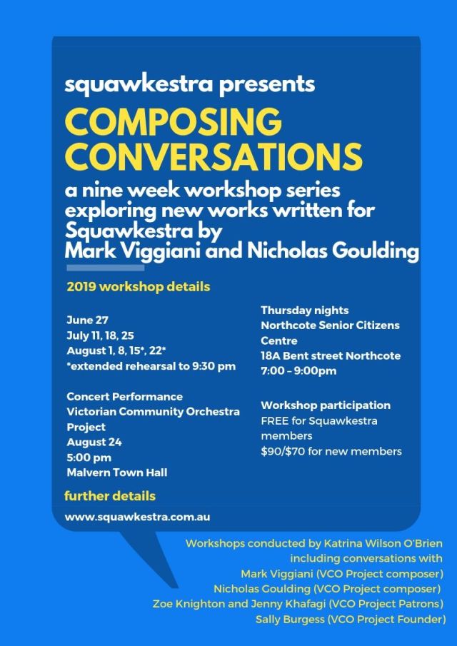 2019 Composing Coversations workshop